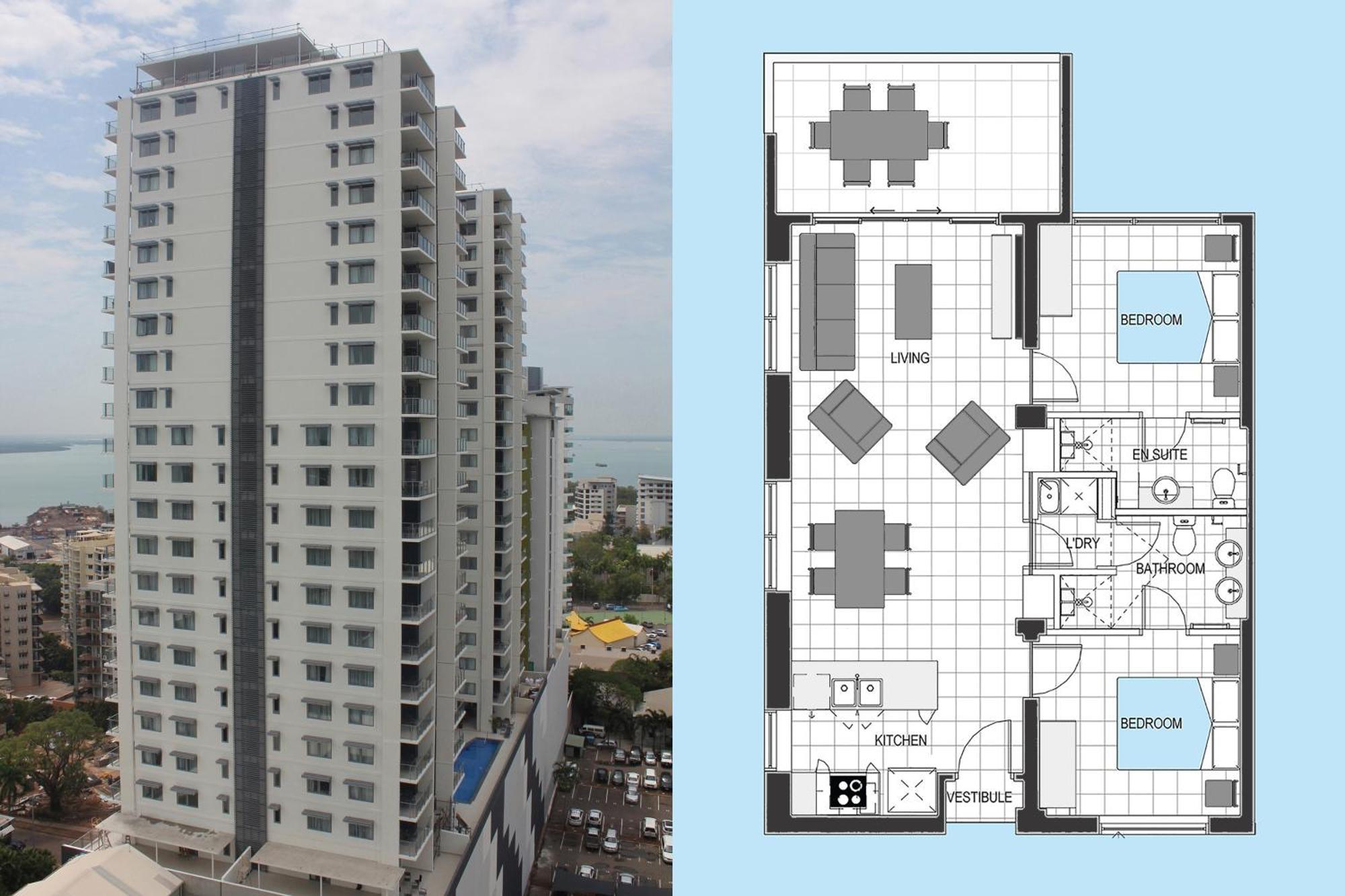 "Newquay" Ideal Location & Views At Penthousepads Darwin Eksteriør billede